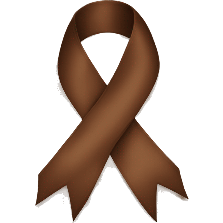 Brown ribbon emoji