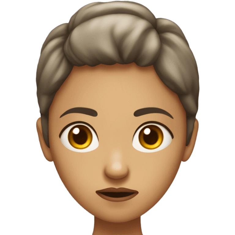 anxious looking woman emoji