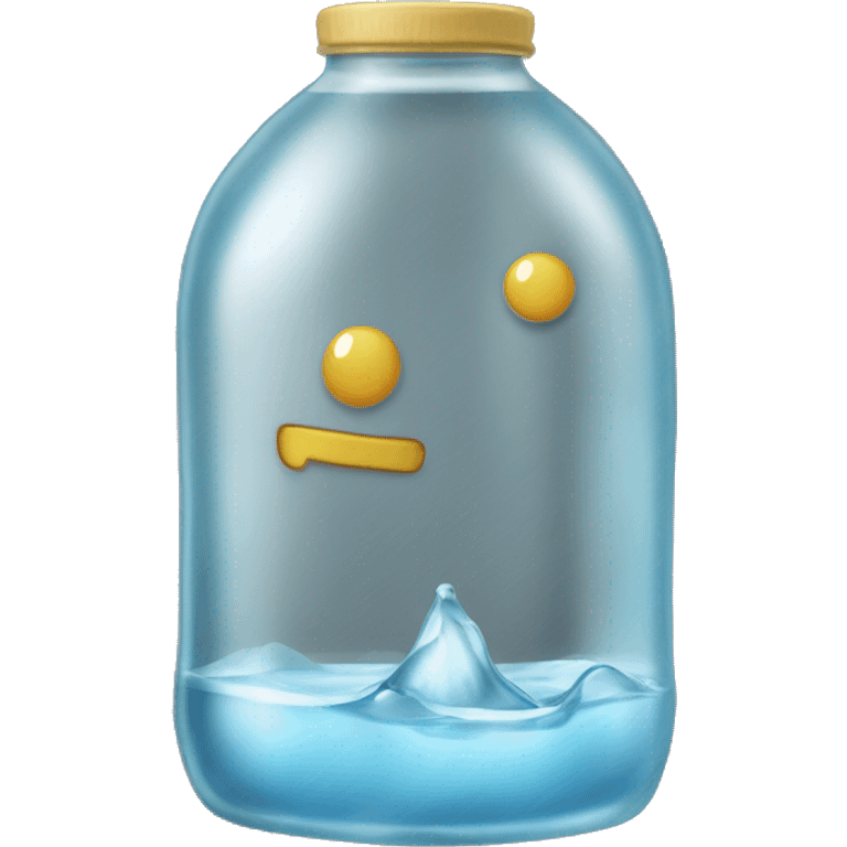 Bottiglia d'acqua ghiacciata  emoji