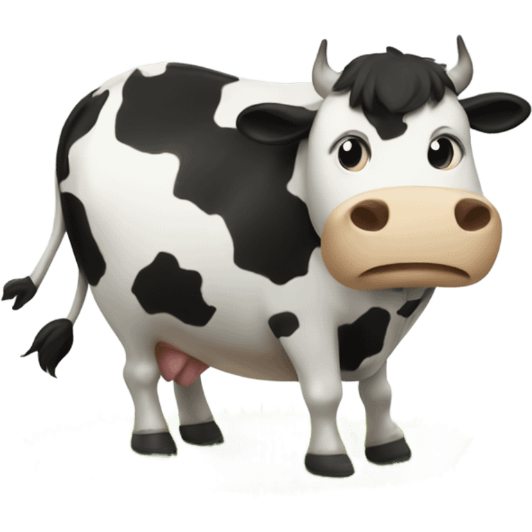 Soccer cow emoji