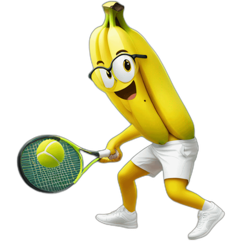 Banana won a tennis tournament emoji