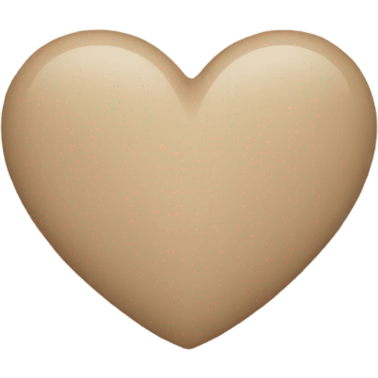 beige heart emoji