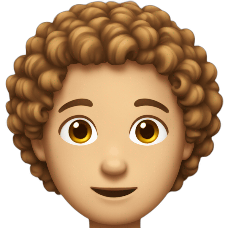 Italy no curly hairs emoji