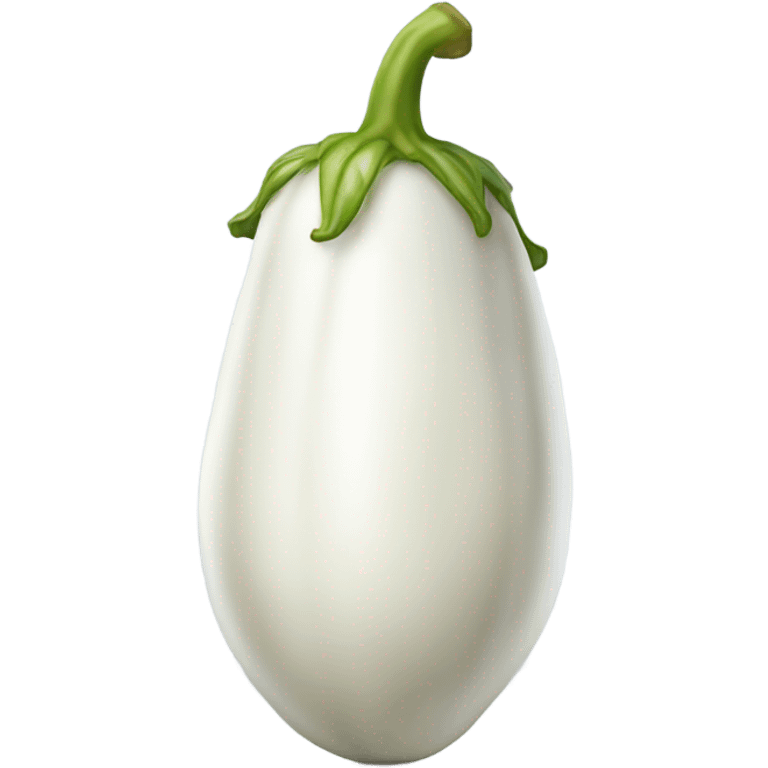 White eggplant emoji