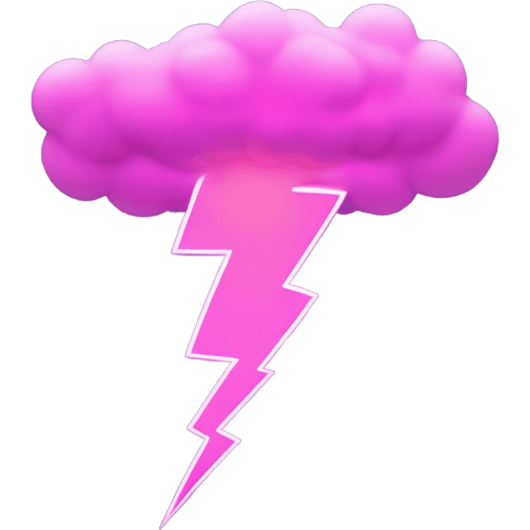 pink lightning  emoji