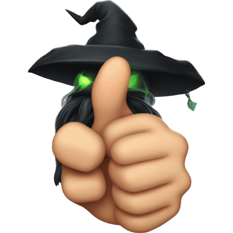 Witch's thumbs up  emoji