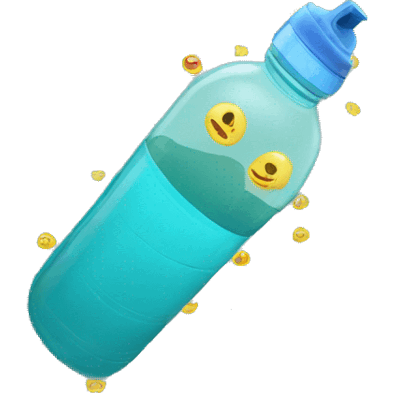 trash water bottle  emoji