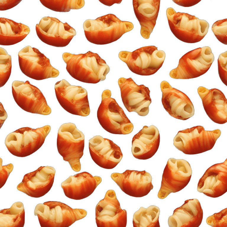 stuffed shells in tomato sauce emoji