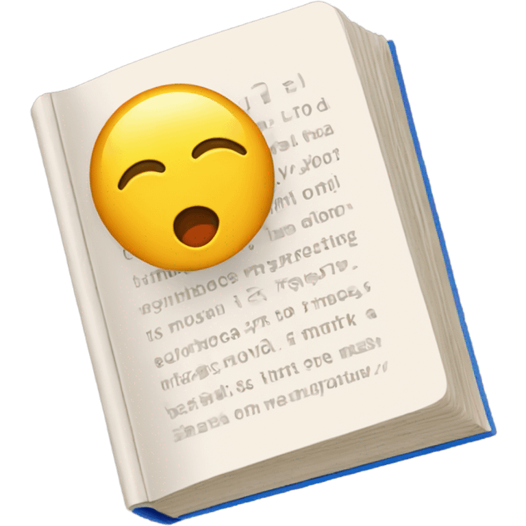 Google translate in a book emoji