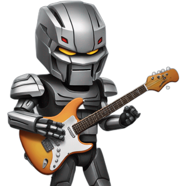 Megatron who play guitar emoji