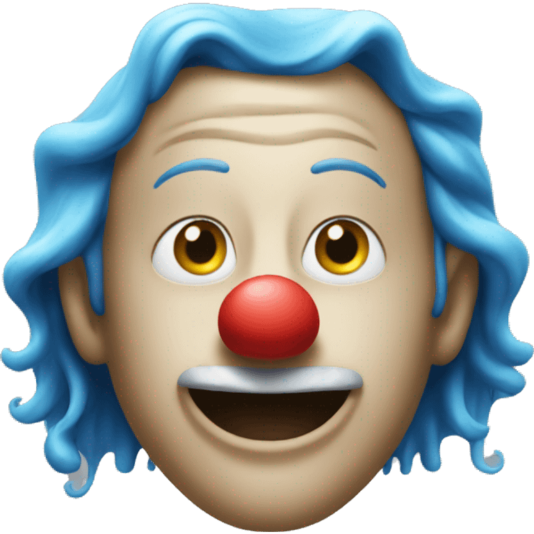 Water and clown emoji