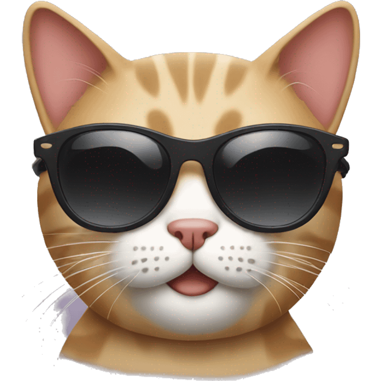 Cat with sunglasses emoji