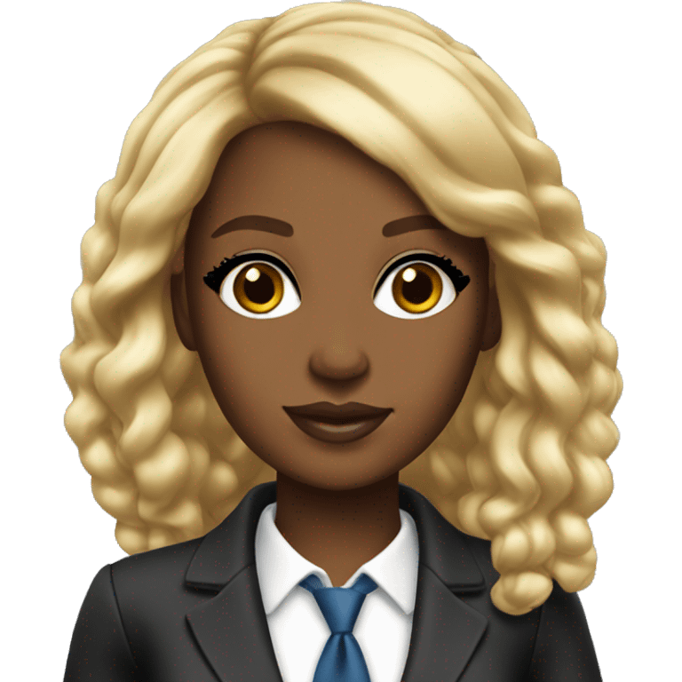 Black barbie lawyer pretty  emoji