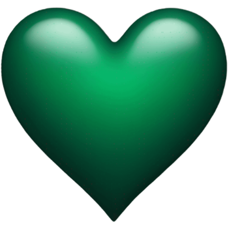 Dark green heart emoji