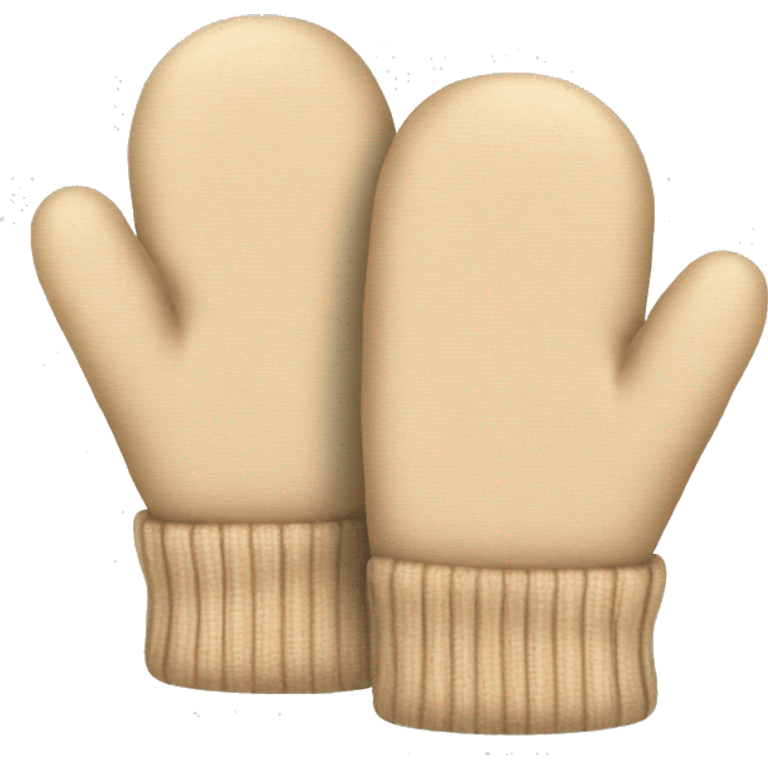 Beige mittens emoji