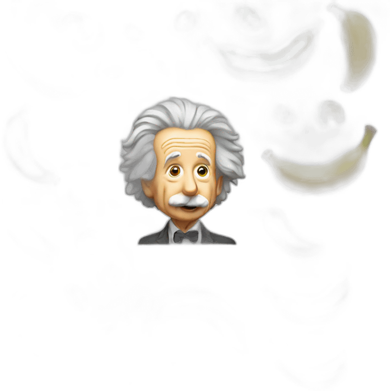 einstein eat banana emoji