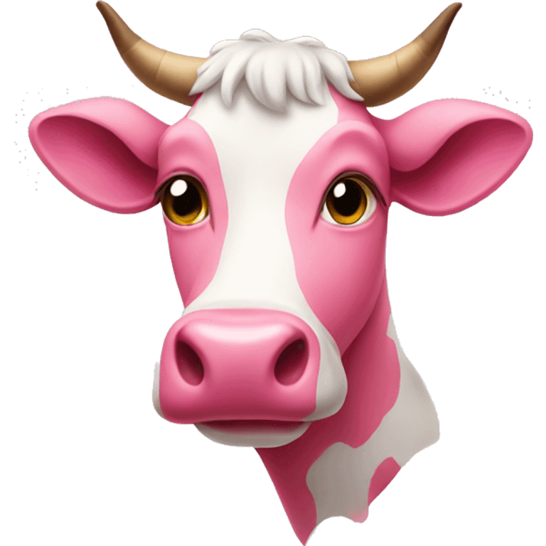 pink cow  emoji