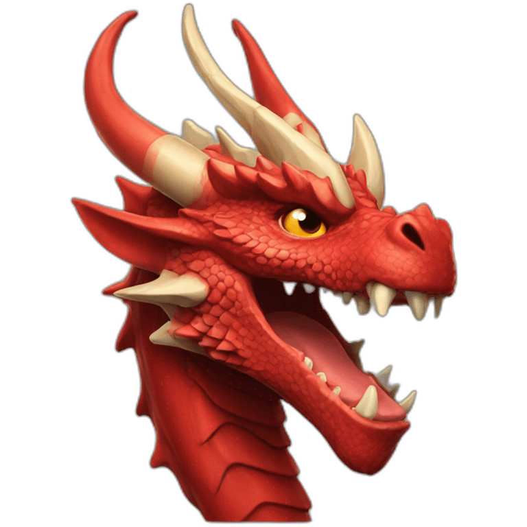 head Red dragon epic emoji