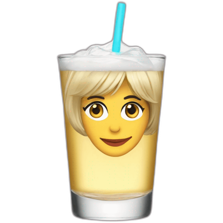 Brigitte macron drink vodka emoji