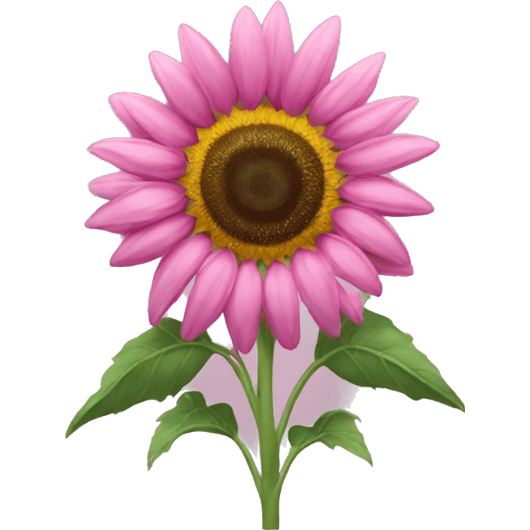 Pink sunflower emoji