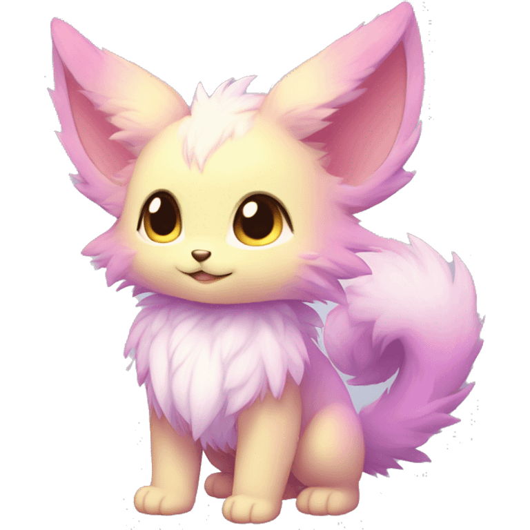 Anthro-Pastel-Gradient-Fur-Sona-Chibi-Shiny-Fakémon full body emoji