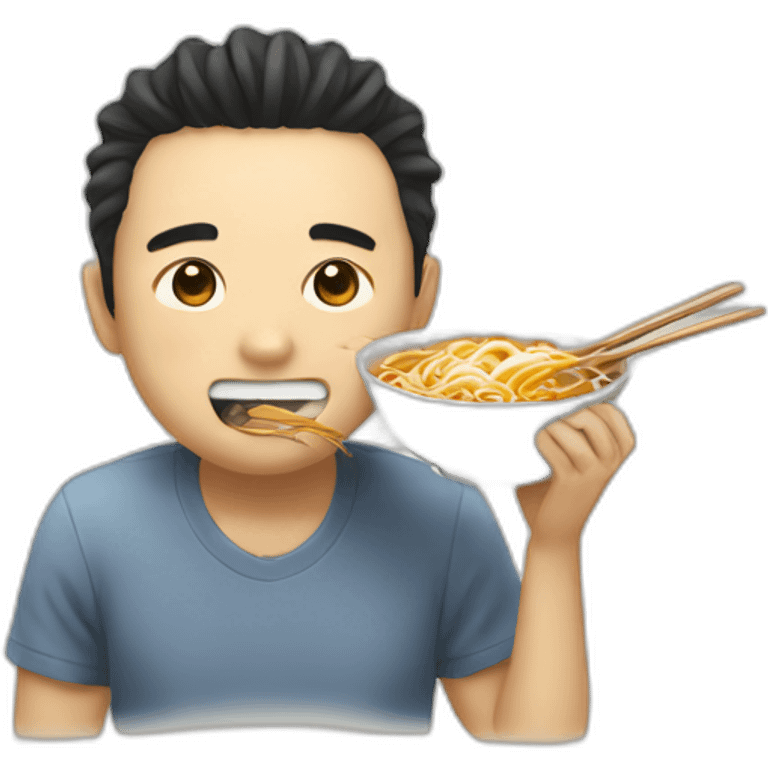 Tanaka eat ramen emoji