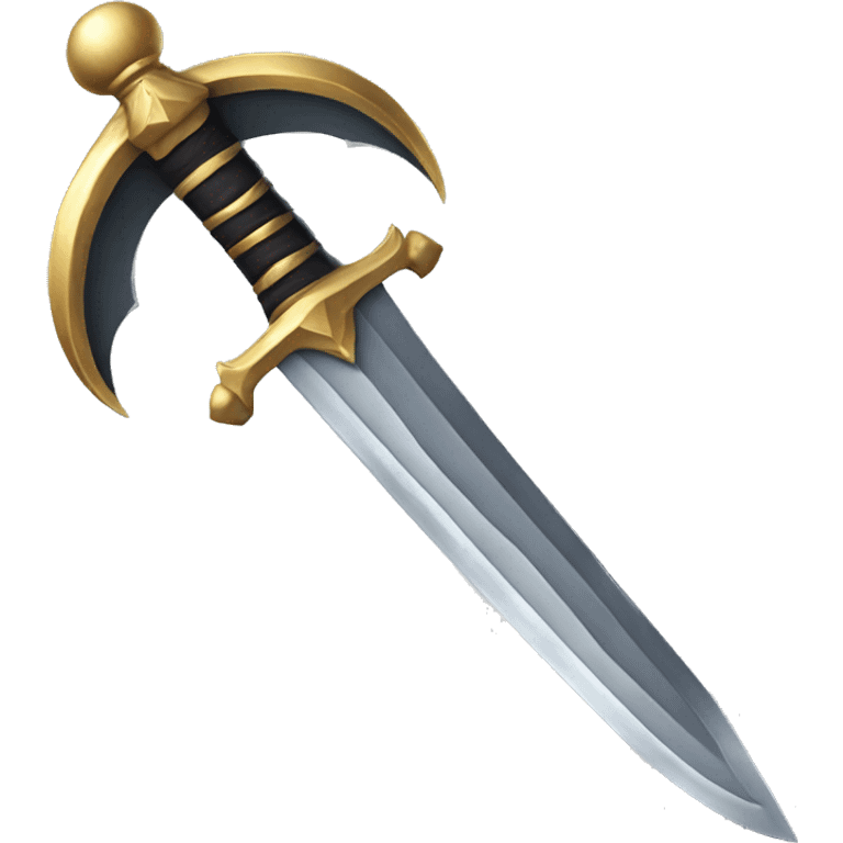 crescent moon sword emoji