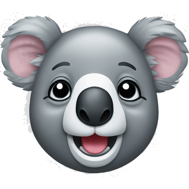 happy koala head emoji