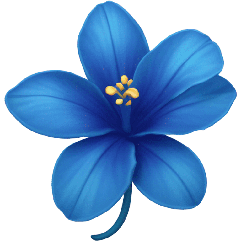 Tropical blue flower emoji