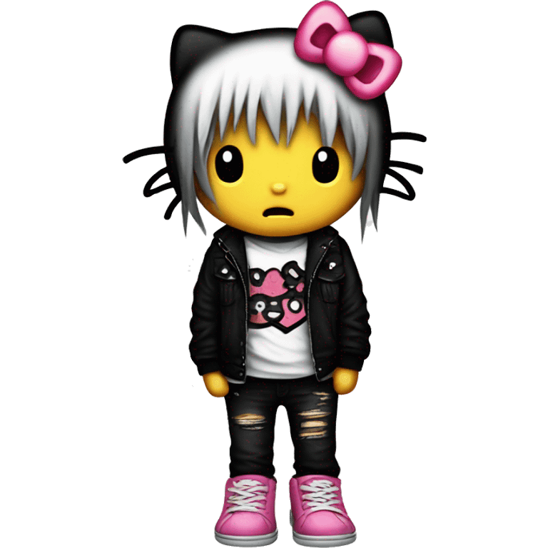 grunge hello kitty emo emoji