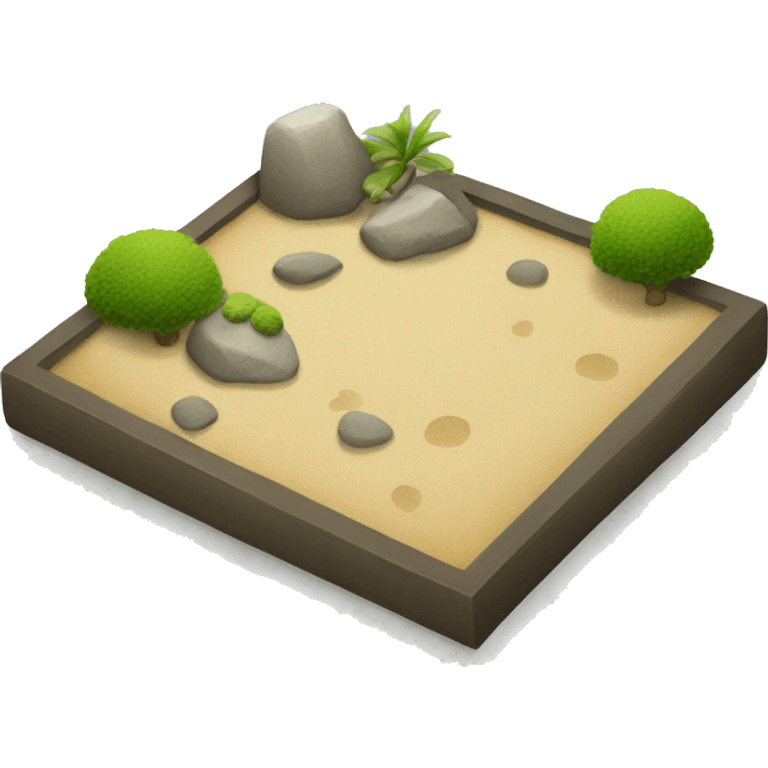  A zen garden emoji