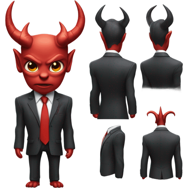 devil evil suit front and back emoji