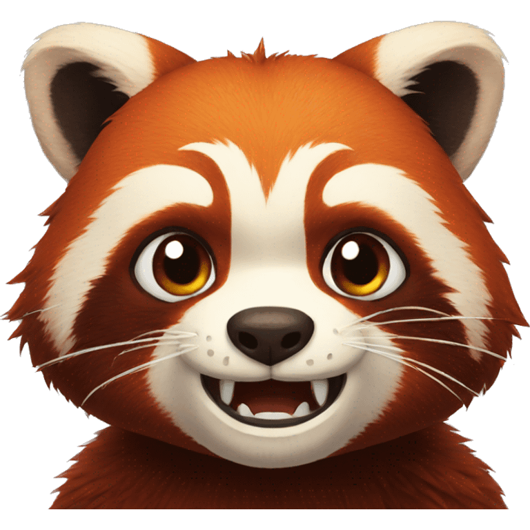 angry red panda emoji