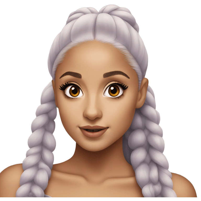 Hyper Realism Ariana Grande photo  emoji