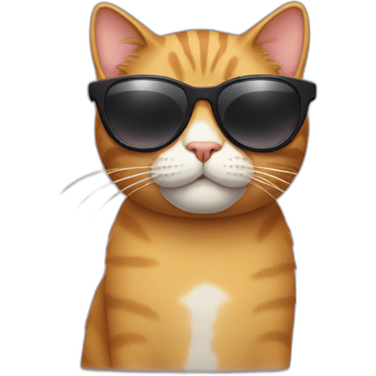 Cat with sunglasses emoji