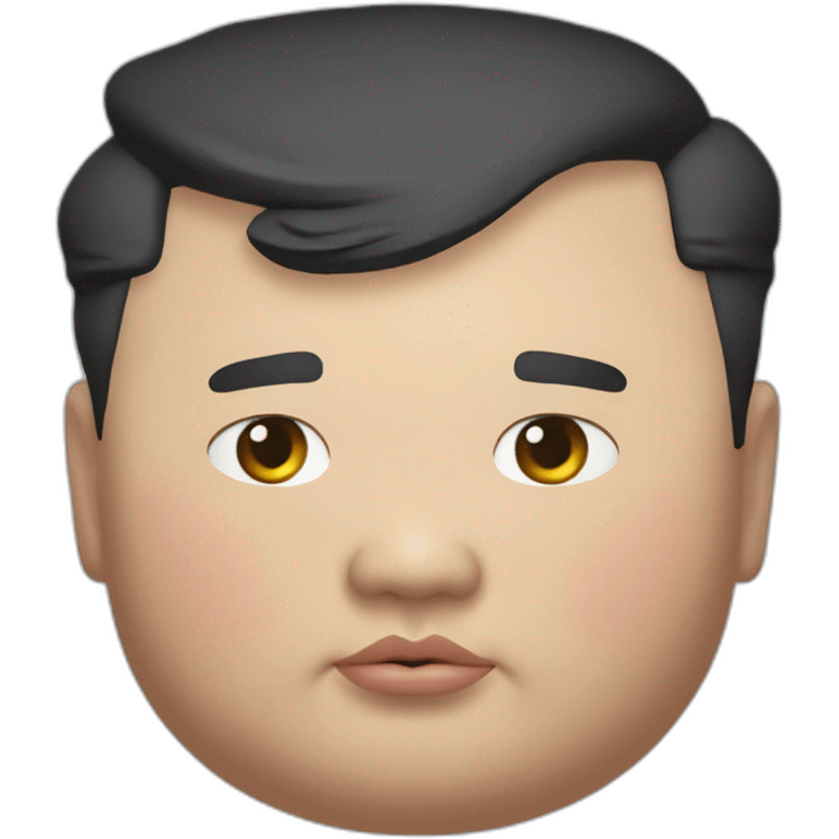 Extremely fat Kim Jong un uncomfortably fat emoji