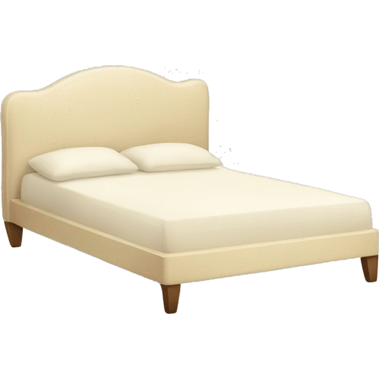 Cream colored bed emoji