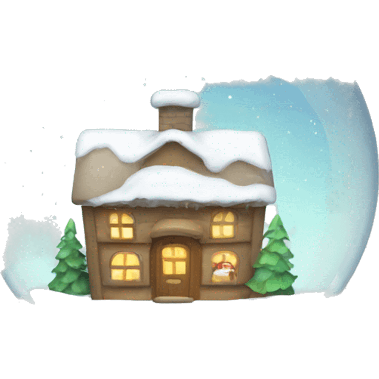 Christmas snowglobe emoji