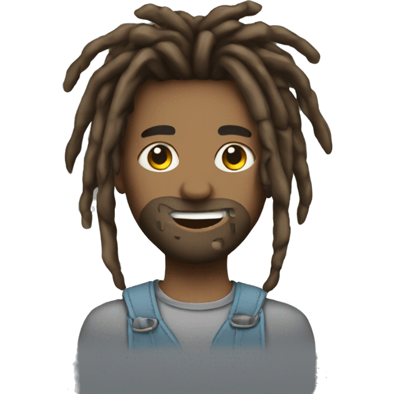 dreadhead with braces emoji