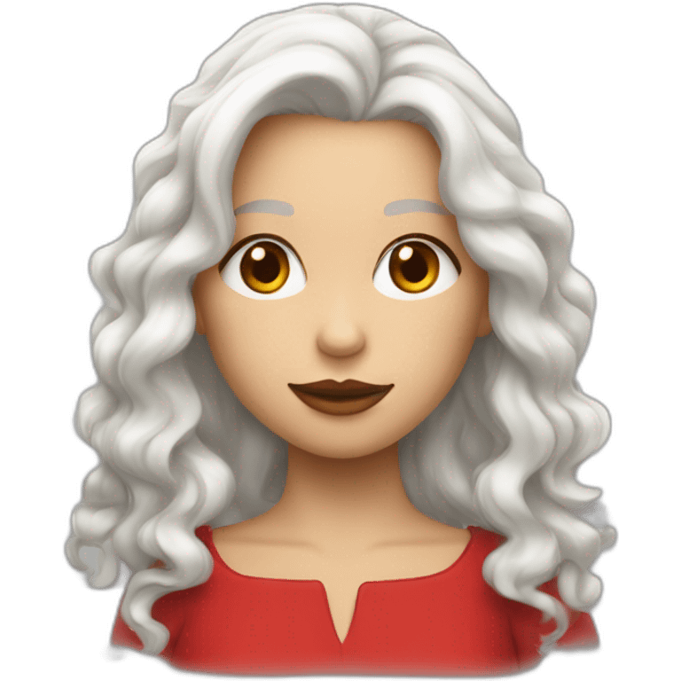 Fille blanche au cheveux rouge emoji