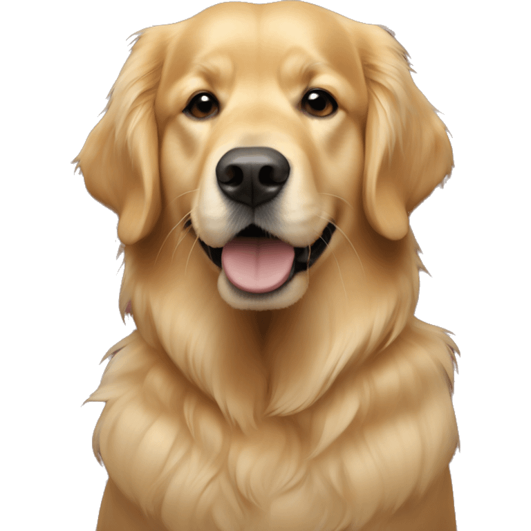 Golden retriever and me emoji