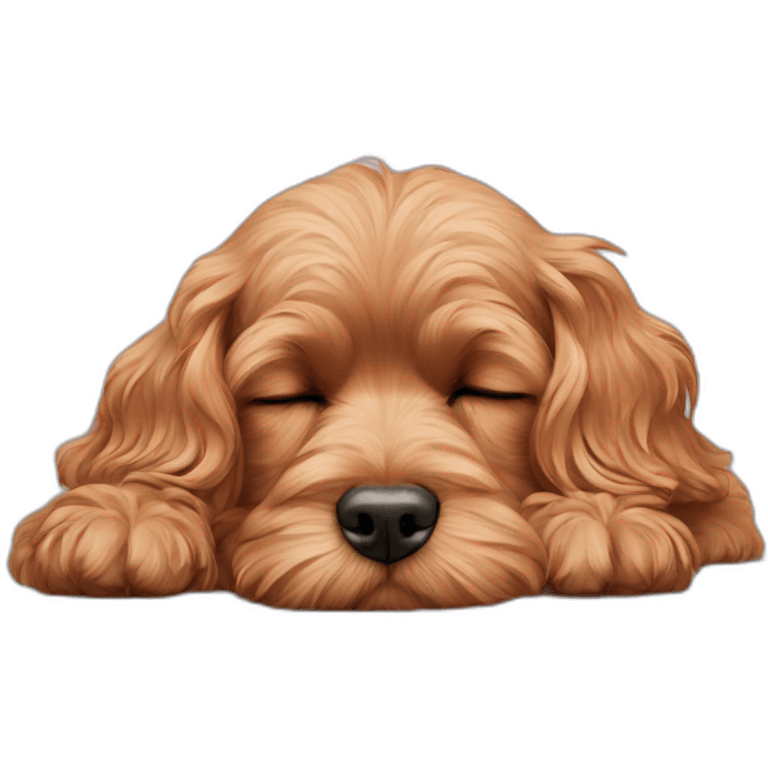 cavoodle sleeping emoji