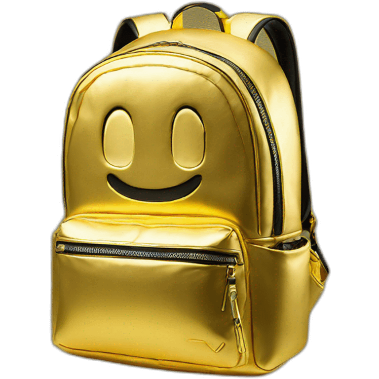 sprayground-golden-backpack emoji