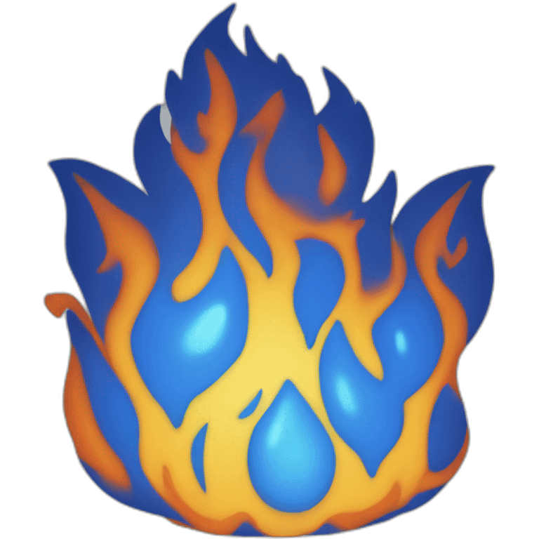 Flamme bleue emoji