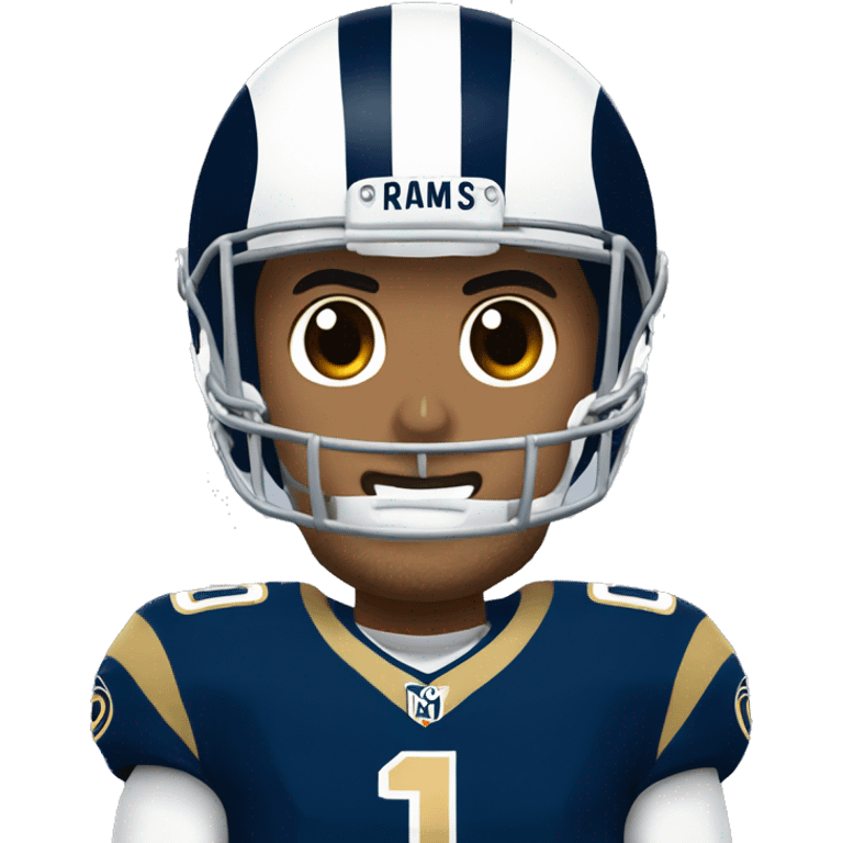 Jimmy Garoppolo with rams uniform  emoji