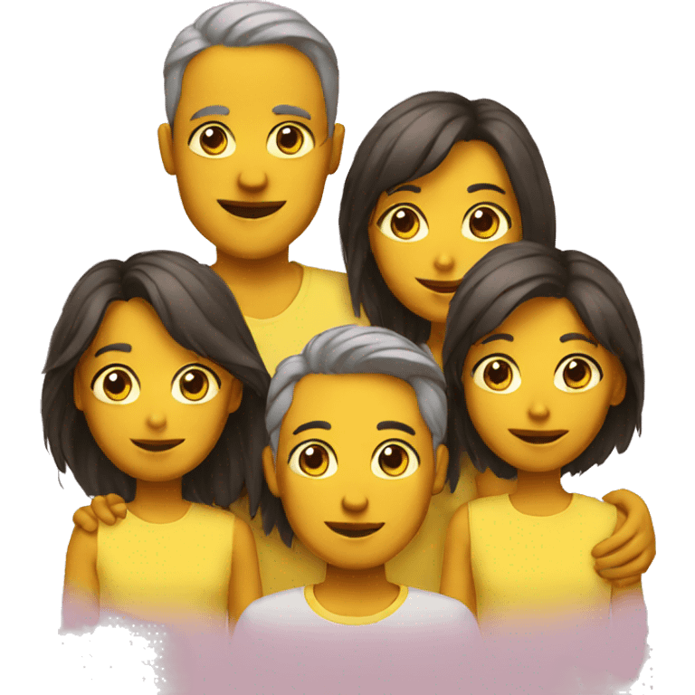 yellow family emoji