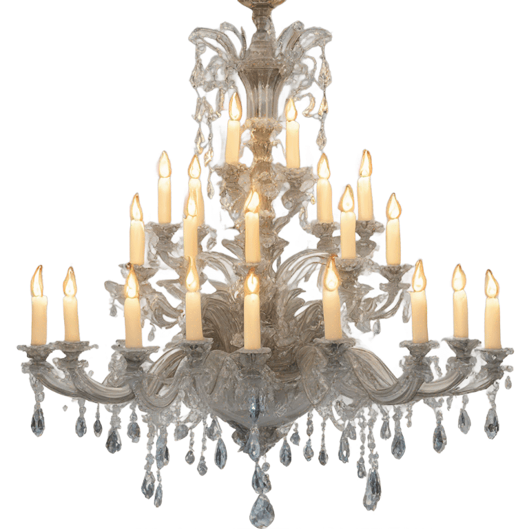 12 flames vintage maria theresia chandelier  emoji