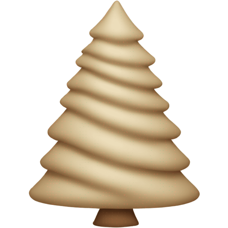 Beige christmas tree emoji