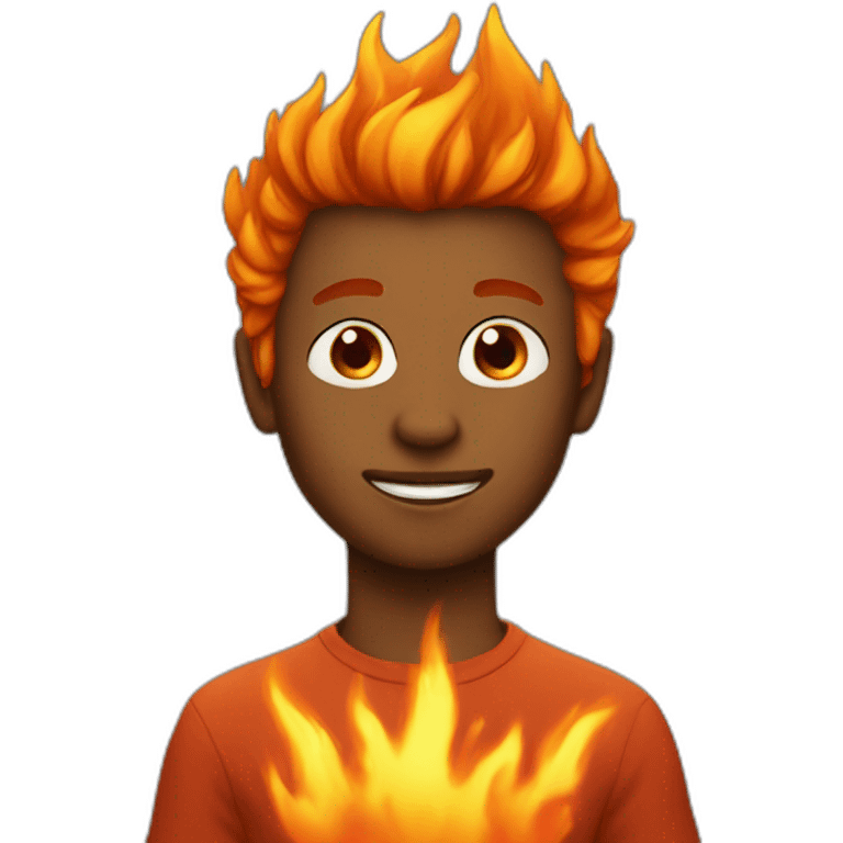 fire-head boy emoji