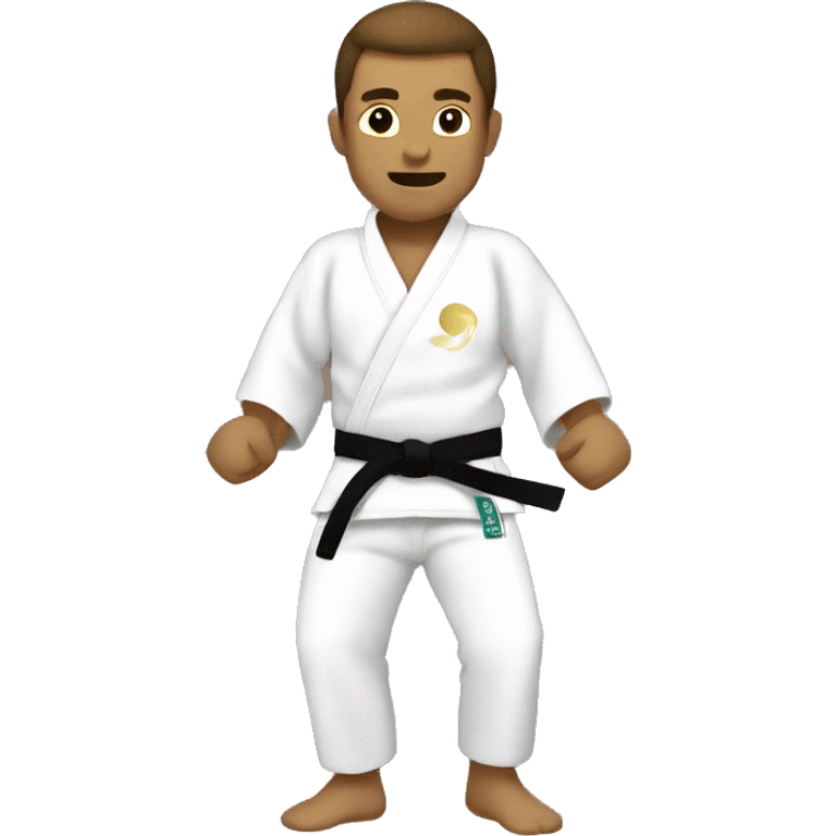 Man wins in judo emoji